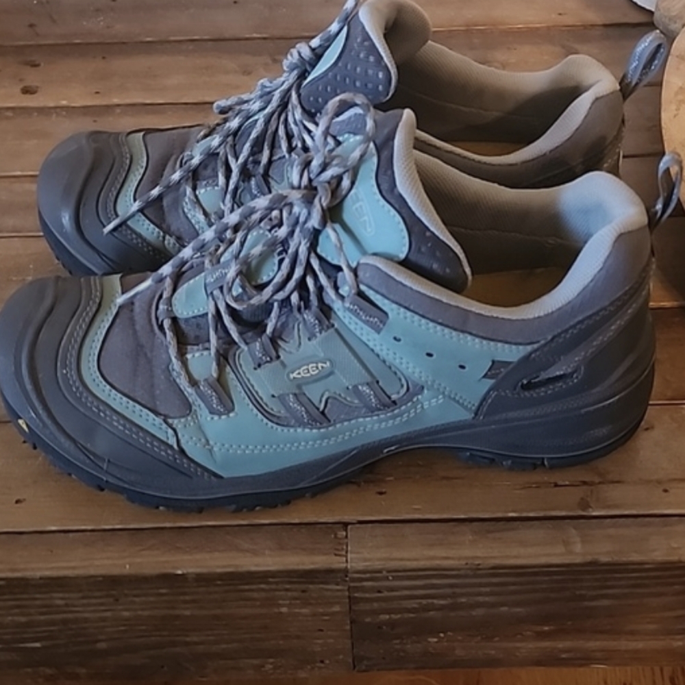 Keen Women's Outdoor Hiking Shoes - Blue and Gray